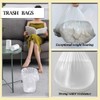 Small Trash Bags 4 Gallon 110 Count, Clear Waste Basket