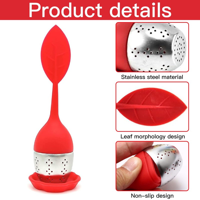 OFKPO Loose Leaf Tea, 4 Pcs Tea Leaf Infuser with