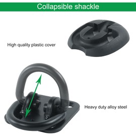 Security Ground Anchor, JYEASTZ Floor or Wall Anchor for Motorcycle Security, Heavy Duty Steel Anti-Theft Ground Anchor Lock, Permanently Locks in Place for Securing Motorcycle, Bicycle