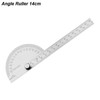 180° Angle Finder for Woodworking – 14cm Adjustable Protractor Ruler