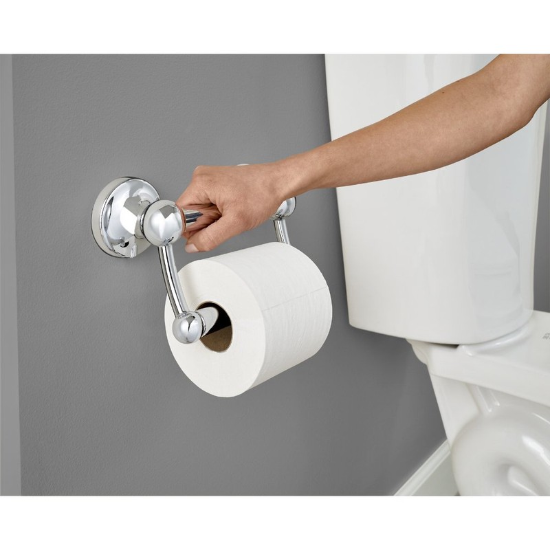 Delta Traditional (1-Pack) Toilet Paper Holder w/Assist Bar ADA Compliant