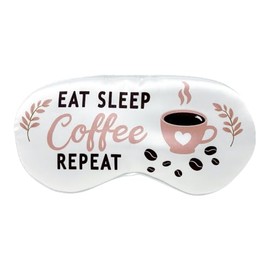 Funny Sleeping Mask for Coffee Lover, Fun Coffee Gift for Mom, Dad, Husband, Wife,Coworker and Best Friend. Coffee Sleep Mask for Student, Teacher, Night Shift Doctor and Nurse.