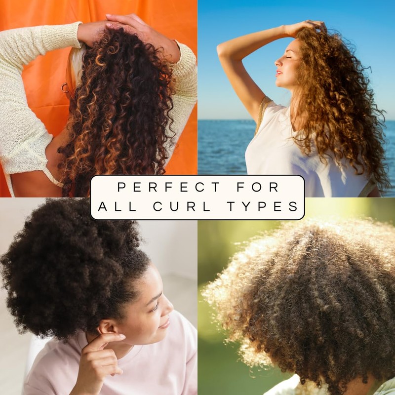 Curldo Plant Based Large Wide Tooth Shower Comb Curl Detangling