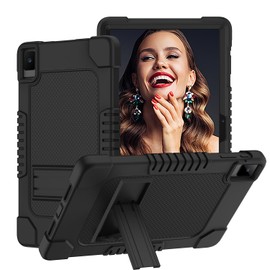 FIEWESEY for TCL Tab 10L Gen 3 (8193A) 10.4 Inch Tablet Case,Heavy Duty Shockproof Kids Rugged Case for TCL TAB 10L LTE Gen 3 (8194A)/TCL Tab 10 Gen 2/TECLAST T40 AIR 10.4 Inch Tablet (Black/Black)