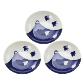 Mino Ware 138752 (3) Small Plate, Set of 3, Fuji Chidori