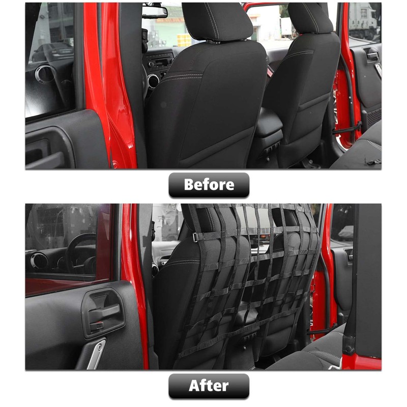 Car Rear Seat Divider Net Mesh Trunk Organizer Isolation Cargo