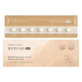 Mami & Daddy 임신준비 활성엽산 400 활성형 부부 엽산 영양제 약 2개월분 Pregnancy Prep Active Folic Acid 400 Active Form Couples Folic Acid Supplement Approximately 2 Months Supply