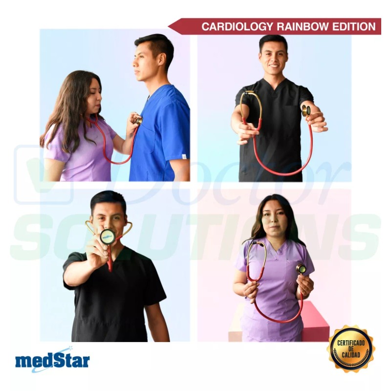 MedStar Estetoscopio Cardiology Medstar Duplex Rainbow Edition