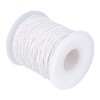 PandaHall 100 Yards/Roll Braided Cotton Cord 1mm Waxed Cotton Cord