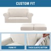 3 Piece Stretch Sofa Covers for 2 Cushion Loveseat Couch
