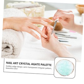 Mikinona 1pc Nail Color Mixing Tray Nail Art Display Board for Creative Color Blending Elegant Design Pigment Mixing for Professionals and Home Use