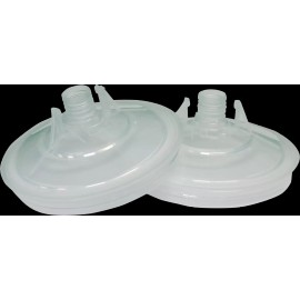 3P Products 600ml / 800ml Waterbase (125 mic) Disposable Paint Cup Lids with Plugs - 50/Box