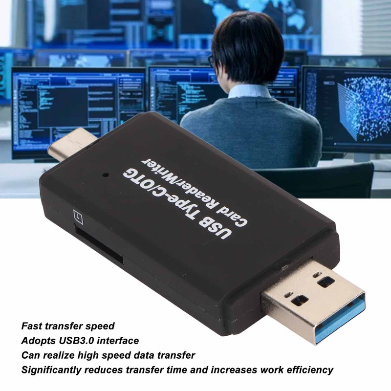 USB C Memory Card Reader Professional Plug and Play OTG