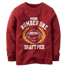 Carter's Baby Boys' Slogan Jersey Tee (Baby) - No 1 Draft Pick - 9M