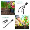 Garden Tools Set with Extension Handles, 5 Piece Thick Gardening