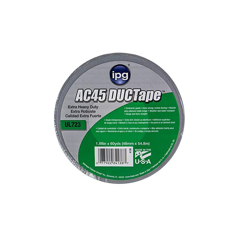 1‐Roll of 1.88” x 60 Yds IPG 4138 Silver AC