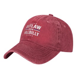 FOESUNIT Outlaw Hillbilly 2024 Hat Women Funny Baseball Hat Funny Gifts for Women Red