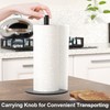Black Paper Towel Holder Countertop, Free-Standing Kitchen Roll Holder, Stainless