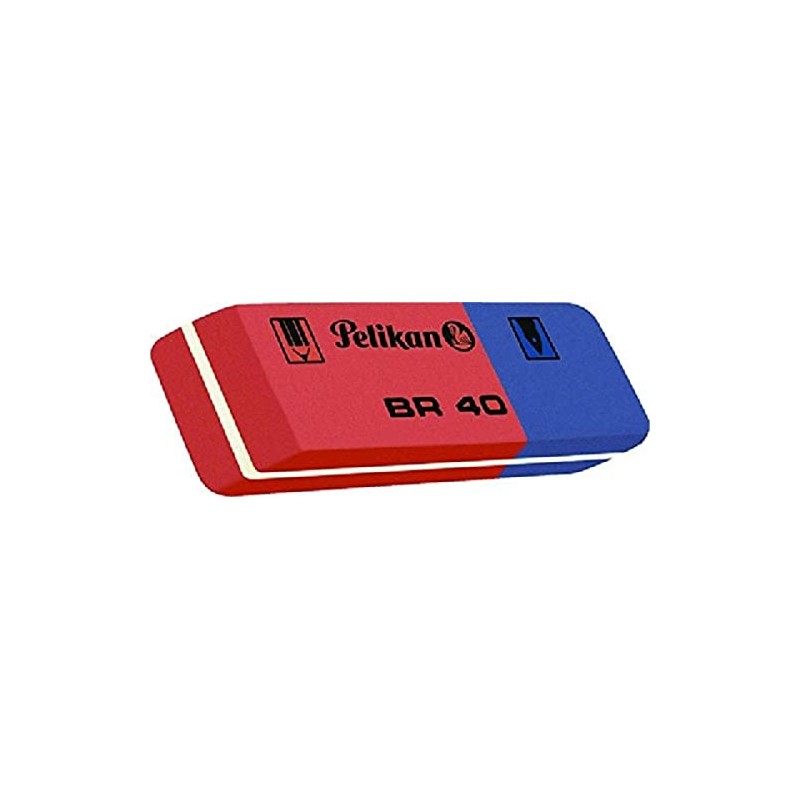 Pelikan 220275 Eraser Red Rubber - Blue/White