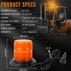 Amber Beacon Strobe Lights, 12-24V 16 Flashing Modes 60 LED
