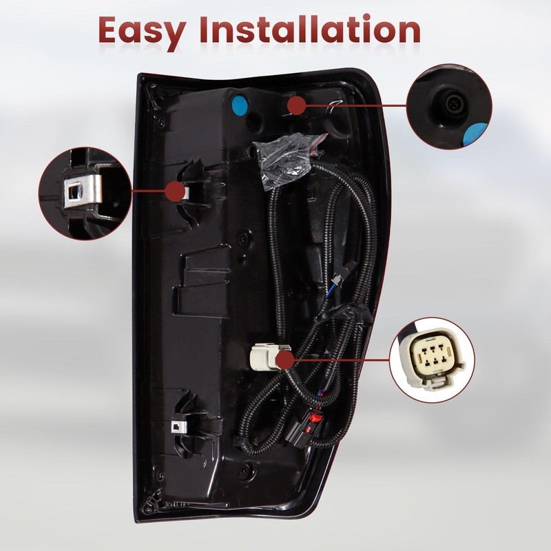 CONLLCON LED Tail Lights Assembly Compatible with 2019-2023 GMC Sierra