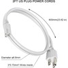 JESLED T8/T5 2FT Integrated LED Tube Light Fixture AC Power