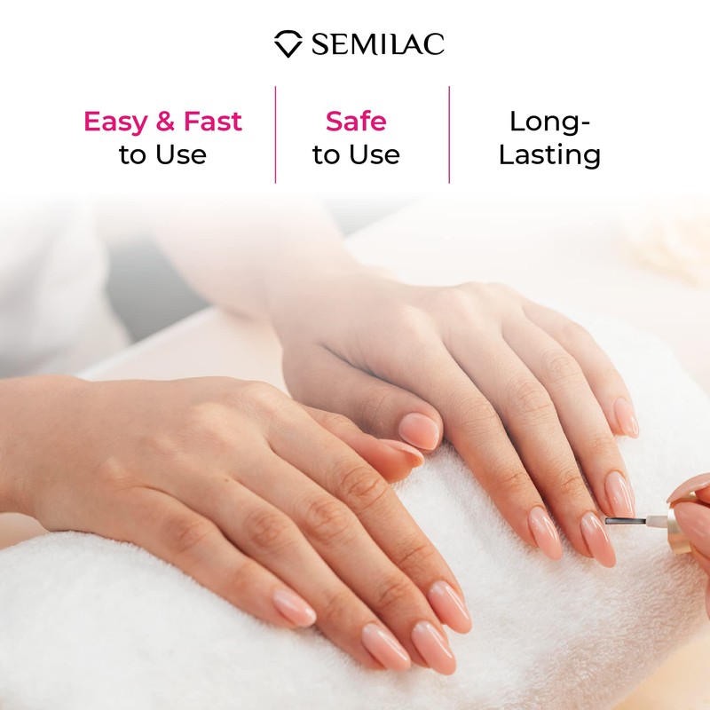 Semilac Remover Acetone Nail Polish Remover 125 ml for Hybrid