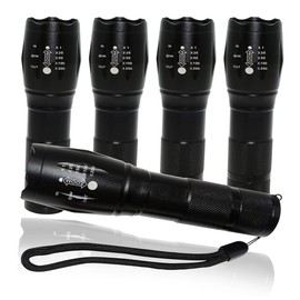 SRV Hub LED Tactical Flashlight - Military Grade Xmas Flashlights High Lumens 2000, 5 Modes, Waterproof, Zoomable Focus, Over 2 Miles Visibility Portable for Camping Outdoor |13cm