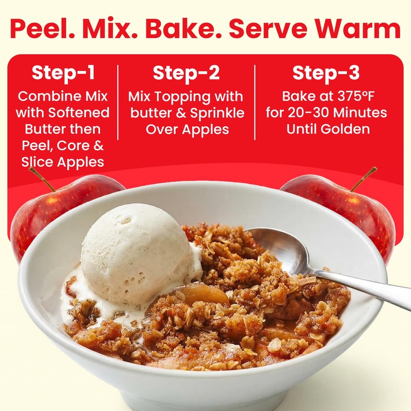 Concord Farms Apple Crisp Mix (VALUE PACK of 4 Box's)
