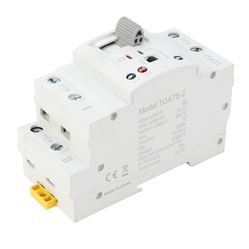 Dual Power Automatic Transfer Switch 2P 16A ATS Electrical Circuit