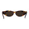 SA106 Mod Womens Narrow Oval Thick Plastic Fashion Sunglasses Tortoise