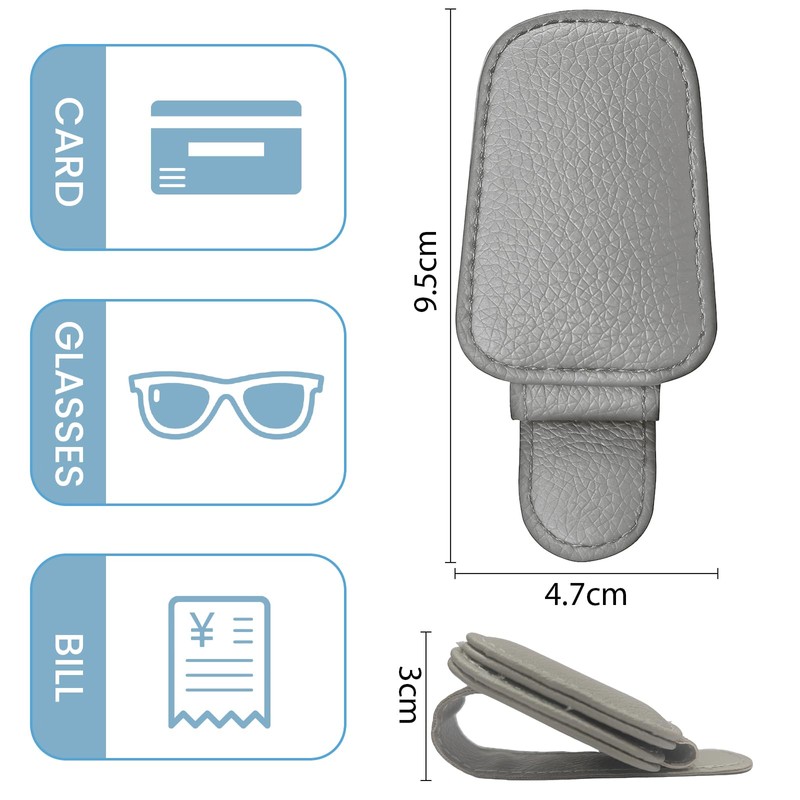 halercay Pack of 2 Glasses Holders for Car Sun Visor,