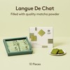OSULLOC Langue de Chat Cookies (3.52oz, 100g) Korean Matcha Flavored