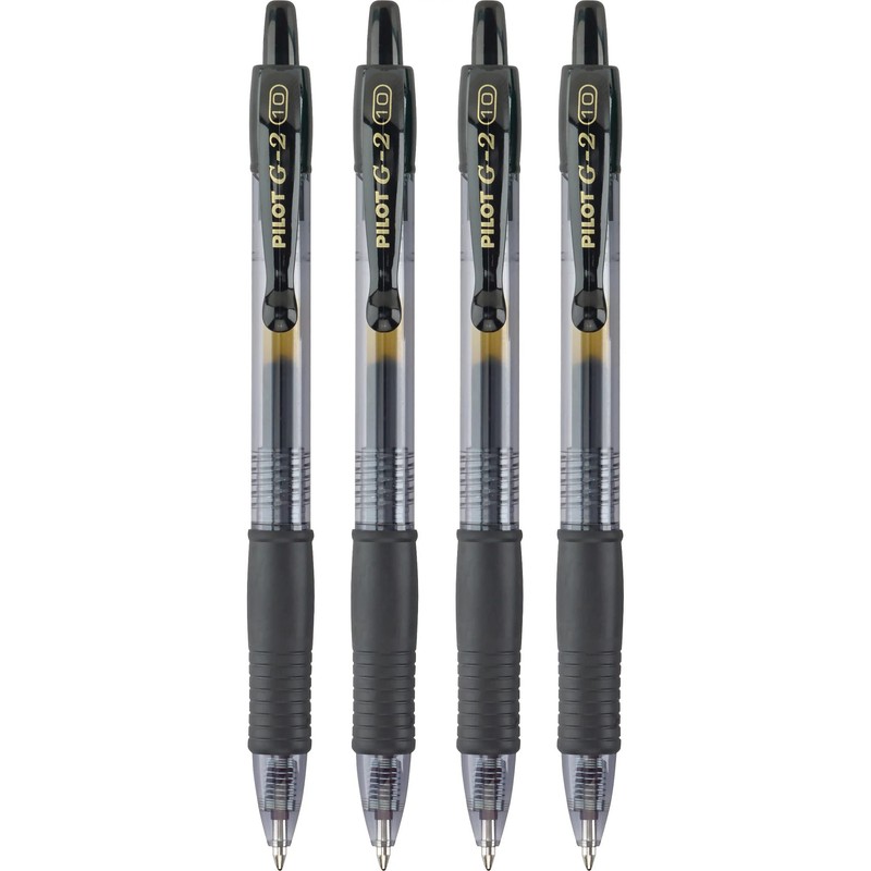 Pilot G2 Premium Gel Pens, Black Pens, Bold Point 1