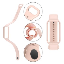 Z.DuDuZAZA Watch Bands for Redmi Smart Band 2 Strap Replacement Soft Colored Silicone Waterproof Wristband for Man Woman (black+midnight blue+light blue+pink+white)