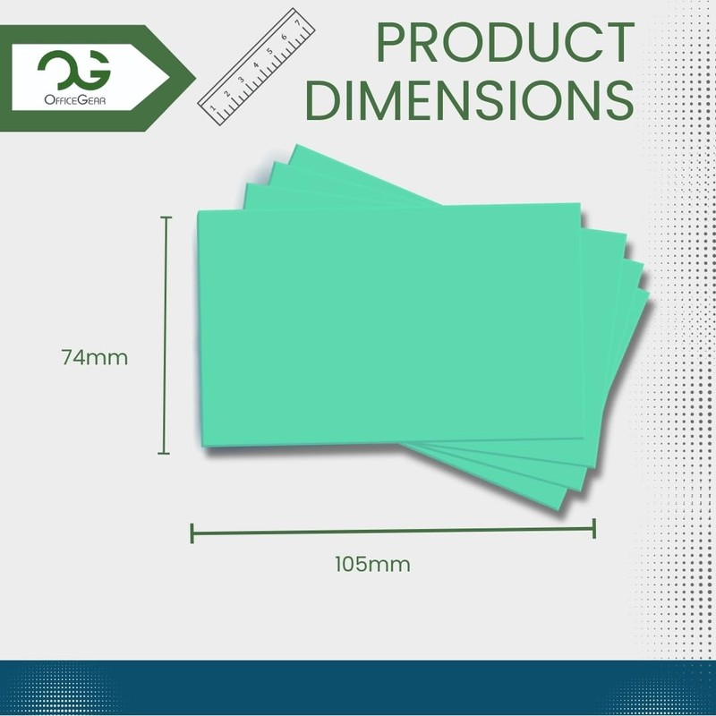 OfficeGear Green A7 Cards 8-up [55 Sheets - 440 Pack]