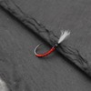 Micro Traders 8pcs Red Bloodworm Flies Lures Size 10 Fishing