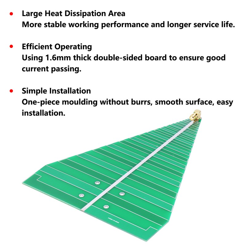 Log Periodic Antenna UWB UltraWide Bandwidth Printed Circuit Board Module