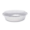 (40 Pack) Premium 6-Inch Round Foil Pans with Plastic Dome