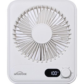 WHATOOK Small Desk Fan Personal Fans: 2000mah 10 Hours Battery Office Quiet Mini Desktop Fan Portable Rechargeable Travel Essentials