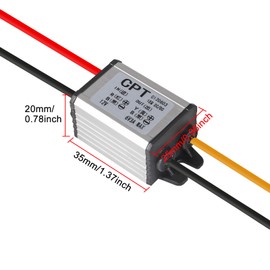 2PCS 12V to 6V Power Voltage Converter Buck Voltage Waterproof Converter Modules 3A 18W Car Power Converter Step Down Volt Module for Vehicle Automotive LED