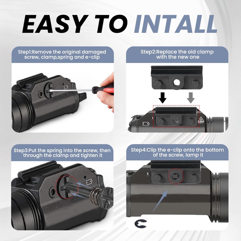 69164 TLR Clamp Assembly Replacement, Earless Screw Kit Fit for
