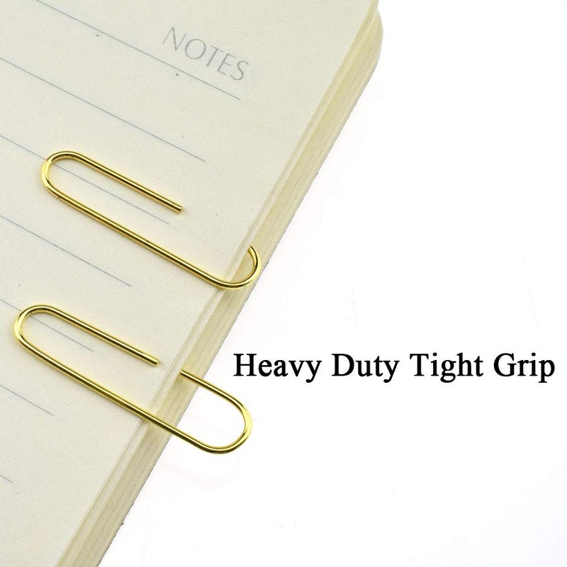HAHIYO Paper Clips Sturdy 1.3 inches Length 180 Pack Paperclips