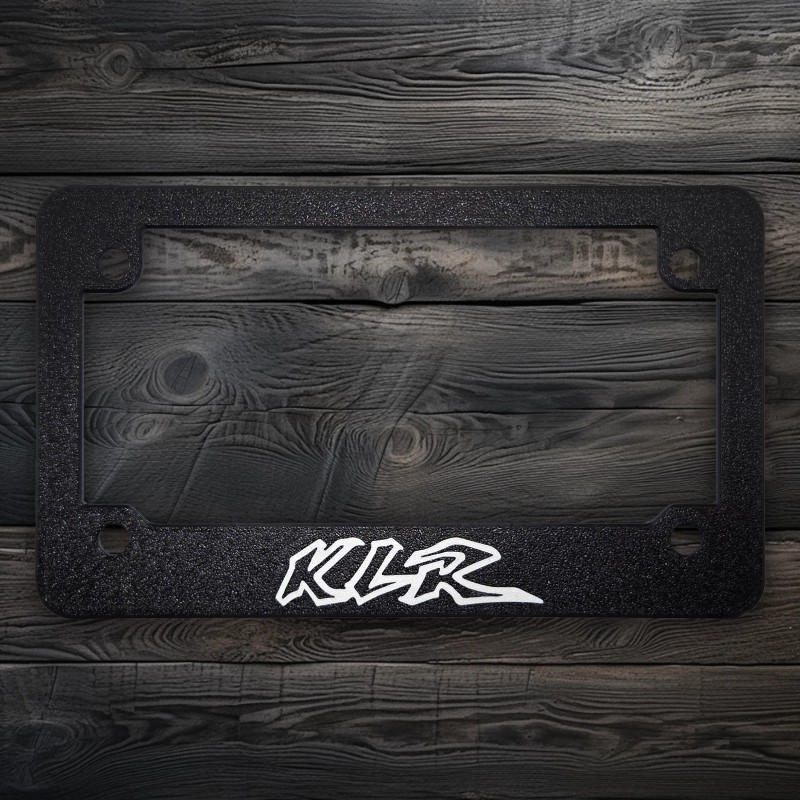 3K Design For Kawasaki KLR Motorcycles Textured License Plate Frame