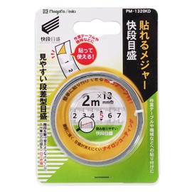 Niigata Seiki SK PM-1320KD Stickable Measure Quick Scale 0.5 inch (13 mm) Width 6.6 ft (2 m)