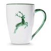 GMUNDNER KERAMIK Supermax Breakfast Cup Capacity 0.5 Litres Green Deer