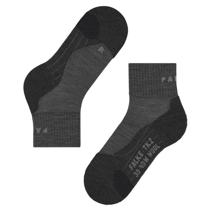 FALKE Women's Tk2 Explore Wool Short W So Wool Anti-Bubble