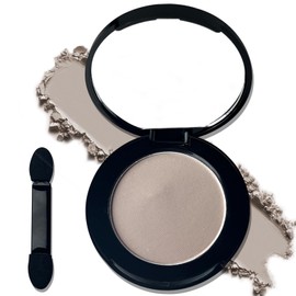 MEICOLY Macaron Grey Single Eyeshadow with Mirror,Matte Eye Shadow,Pressed Powder Eyeshadow Makeup,Matte Shade Eyelid Color Eye Makeup for Women and Girls,High Pigment,Long Wear,Waterproof,Natural