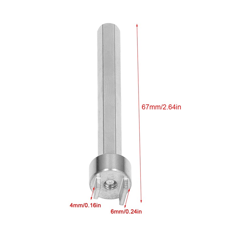 Akozon 4 mm/6 mm Slots Windscreen Washer Nozzle Adjustment Tool