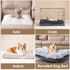 EHEYCIGA Fluffy Dog Crate Bed for Extra Large Dogs, Plush
